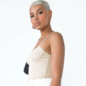 NWT Beige Princess Polly Bodysuit